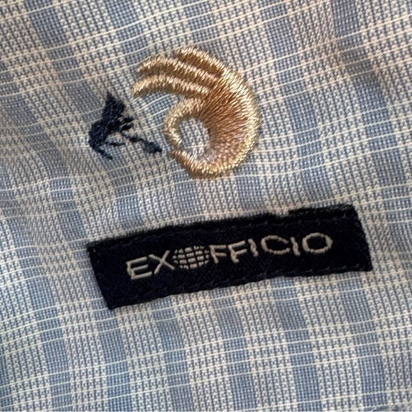 ExOfficio Kids Button Down Insect Shield Shirt - White Plaid - Picture 4 of 4